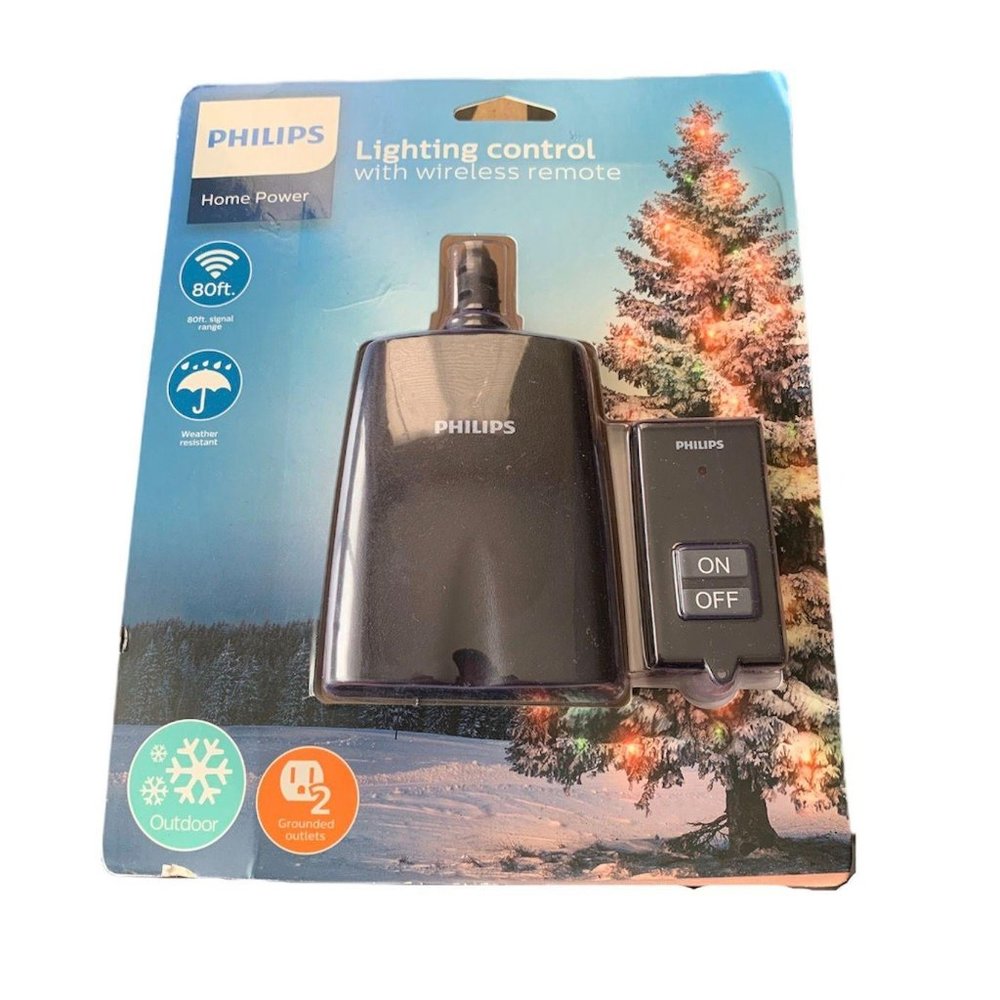 Philips 2 Outlet Outdoor ON/OFF Remote
